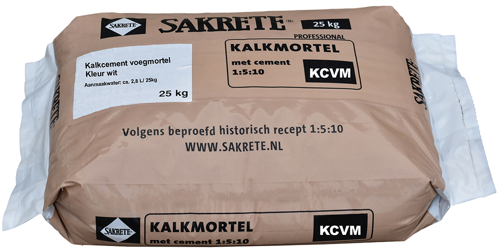 Sakrete Kalkcement Voegmortel Wit (25 kg)